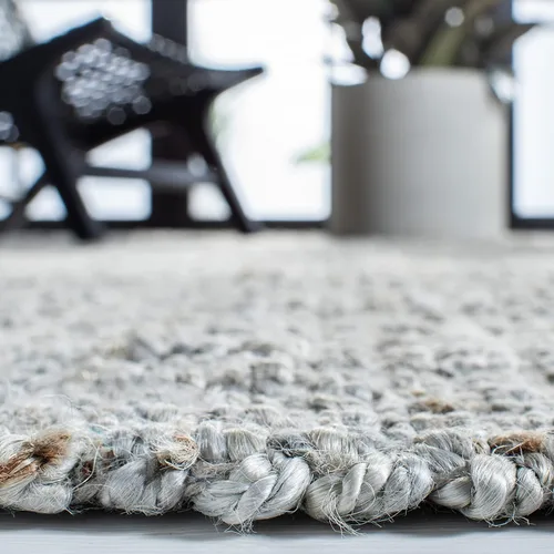 Vista 5 de SAFAVIEH Colección de fibra natural - Alfombra decorativa de yute, 2 x 3 pies, color gris, hecha a mano, ideal para áreas de alto tráfico