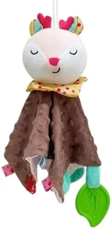 Vista 5 de Manta de seguridad de oso de peluche, suave y adorable para bebé, regalo para bebés recién nacidos para niños o niñas, manta de juguete cómoda