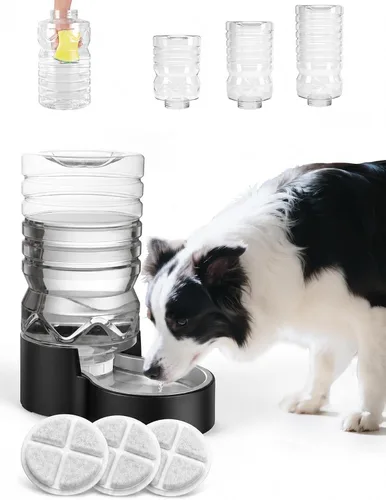 Vista 10 de Heouvo Dispensador de agua para gatos con gravedad de 1.3 galones