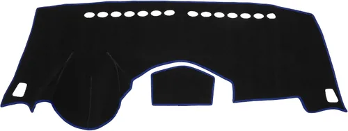 Vista 8 de Cubierta de tablero de instrumentos compatible con Chevy Trax 2014-2016, poliéster duradero negro cubierta delantera