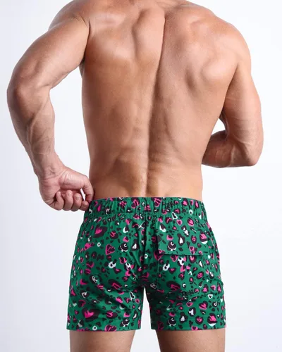 Vista 3 de Bang Traje de baño para hombre, pantalones cortos flexibles, ajuste ajustable, elástico, secado rápido, trajes de playa prémium