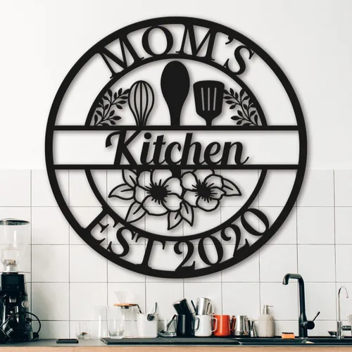 Vista 8 de Letreros de metal personalizados con nombre, arte de pared, arte decorativo de hierro, decoración de metal para el hogar y el jardín