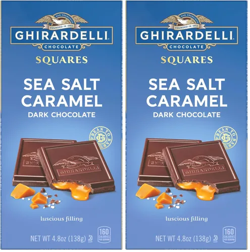 Vista 22 de GHIRARDELLI Barra cuadrada de chocolate amargo frambuesa, barra de 4.8 onzas (paquete de 10)