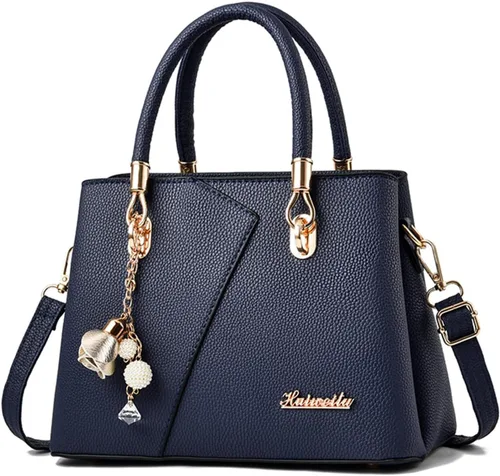 Vista 11 de FANDARE Bolso de mano con múltiples bolsillos para mujer, bolso de hombro de cuero PU