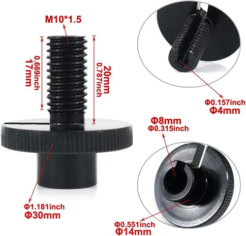Vista 2 de xitomer Ajustador de cable de embrague M10 para MT07 MT-07 FZ07 MT09 MT-09 FZ09 FJ-09 YZF-R6 R1 XJ6 FZ6 N/S FZ6R FZ8 CNC aleación de aluminio