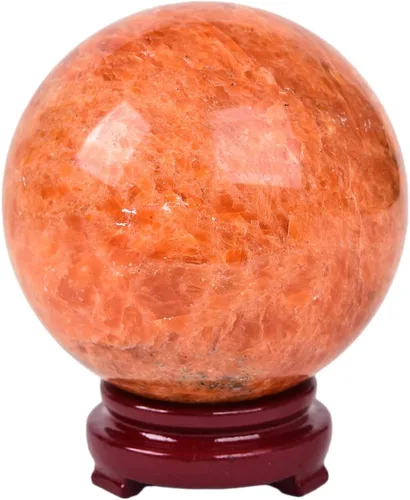Vista 17 de JIC Gem Piedra Natural de Jaspe Africano Cristal de Curación Esfera Adivinación Bola de Piedra Preciosa, Feng Shui Reiki Aura Decoración