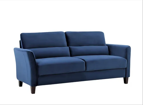 Vista 13 de Container Furniture Direct Stoughton - Sofá biplaza tapizado moderno de mediados de siglo con brazos inclinados para sala de estar, 57.88 pulgadas