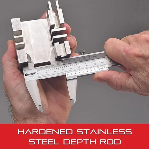 Vista 9 de Starrett Vernier Calibre, rango de 0-6", graduación .001