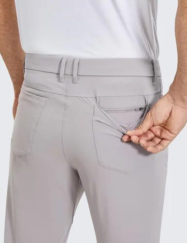 Vista 5 de CRZ YOGA Pantalones de golf cómodos para todo el día para hombre con 5 bolsillos, 303234 pulgadas, de secado rápido, ligeros, casuales, para trabajo