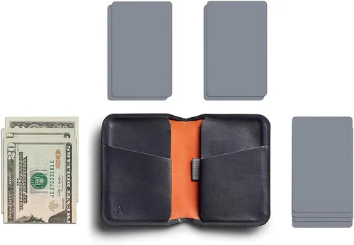 Vista 7 de Bellroy Apex - Cartera delgada de cuero plegable delgada, protección RFID), Onyx, Minimalista