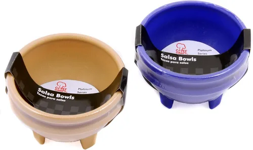 Vista 2 de Chef Craft Cuencos clásicos para salsa/goteo, juego de 2 piezas de 12 onzas, el color puede variar
