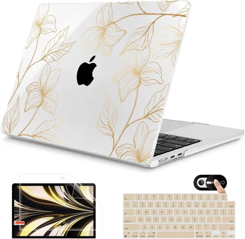 Vista 10 de Mektron Funda para MacBook Air 2025 M4 de 13.6 pulgadas A3240 Compatible con 2023 A2681 M2 2024 A3113 M3 Chip con Liquid Retina Display Touch ID