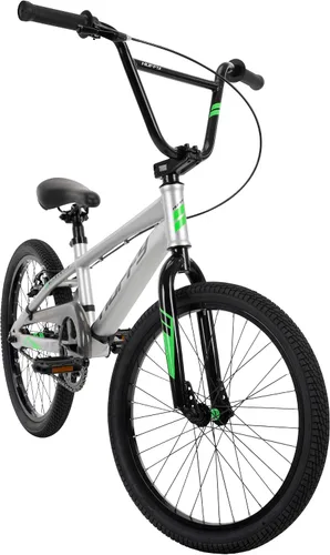 Vista 5 de Huffy 20 Inch BMX Bike for Kids, Race & Freestyle Styles, Lightweight Steel Frame, Single Speed Drivetrain, 20” Wheels, Beginner BMX Bike for Street