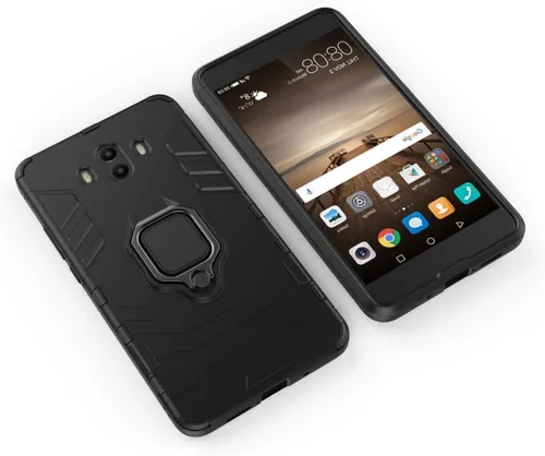 Vista 3 de Compatible con Huawei Mate 10, soporte magnético para teléfono de coche Anillo 360 Funda protectora para Huawei Mate10 (negro)