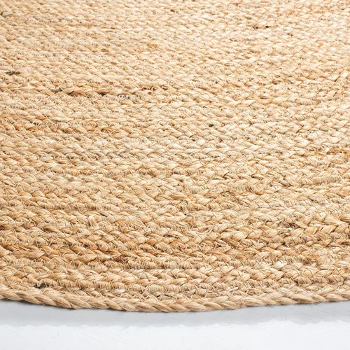 Vista 4 de SAFAVIEH Alfombra de área de la colección Natural Fiber – Alfombra redonda de 3 pies, natural, hecha a mano de yute trenzado, ideal para zonas