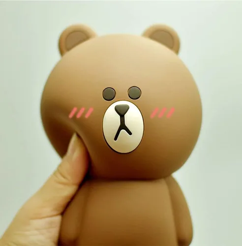 Vista 7 de Estuche de lápices con diseño de oso marrón, diseño de oso marrón, estuche de lápices Kawaii de anime para niñas y niños, bolsa de almacenamiento