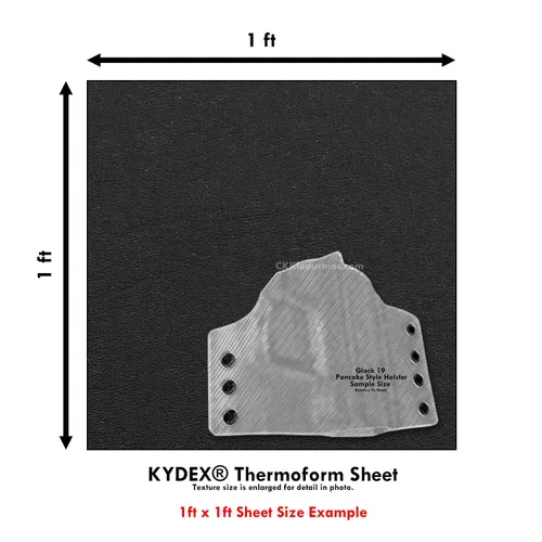 Vista 3 de BOLTARON Hoja termoformada – (celda de pelo/lisa) – (0.060 de grosor) – (12 x 12 pulgadas) – (negro) – (1 hoja)