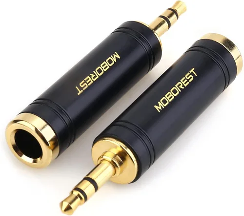 Vista 12 de MOBOREST Adaptador de auriculares de 0.1 in a 1/4" (6,35 mm), cobre puro, 1