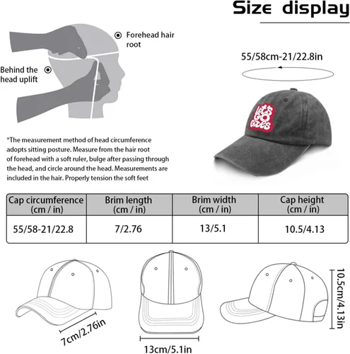 Vista 3 de Dad Hat Let's go Girls Baseball Cap for Men Vintage Denim Dad Hats Adjustable