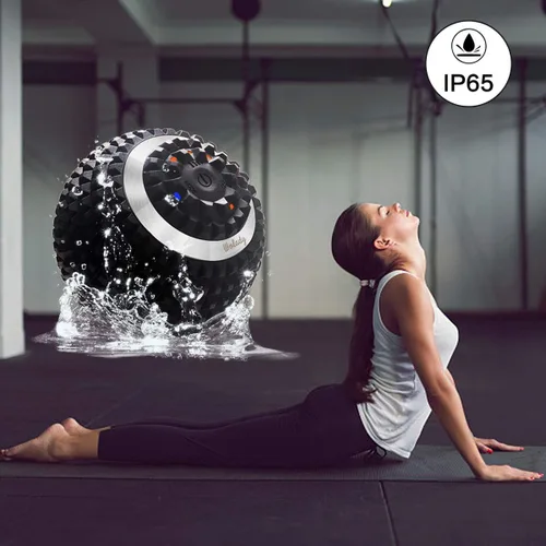 Vista 6 de Pelota de masaje vibratoria, rodillo de masaje de yoga de alta intensidad de 4 velocidades, alivia la tensión muscular, bolas de masaje de presión