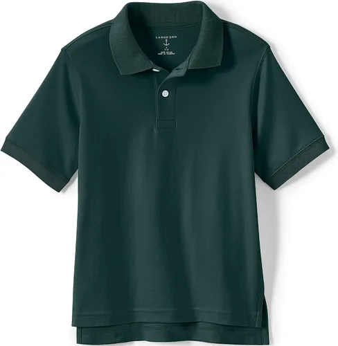 Vista 18 de Lands' End - Polo de uniforme escolar para niños – 100% algodón cómodo que dura todo el año, de fácil cuidado, manga corta Negro
