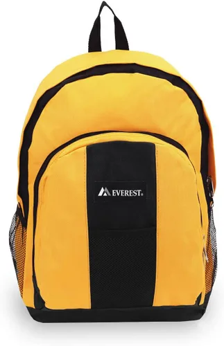 Vista 2 de Everest Equipaje Mochila con frontal y bolsillos laterales, Amarillo), BP2072-YEBK