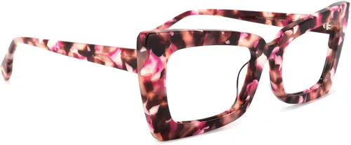 Vista 3 de Zeelool Newell VFP0236 - Lentes rectangulares retro con bloqueo de luz azul para mujer