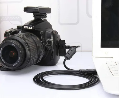 Vista 7 de Cargador de batería USB para PC de 5 pies de largo + cable de sincronización de datos para cámara Nikon Coolpix S4100 S2800