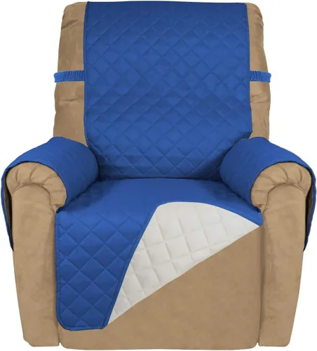 Vista 87 de PureFit - Funda de sofá acolchada reversible, protector de muebles impermeable, funda de sofá lavable con espuma antideslizante y correas elásticas