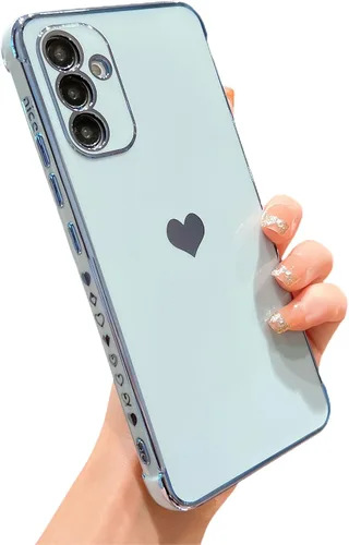 Vista 126 de phylla Funda de teléfono compatible con Samsung Galaxy A12 de 6.5 pulgadas, lindo corazón chapado en oro, elegante funda de lujo para mujer
