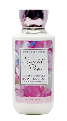 Vista 4 de Bath & Body Works Sweet Pea Deluxe Set de regalo – Niebla de fragancia fina, gel de ducha, loción corporal y crema corporal con un jabón en barra