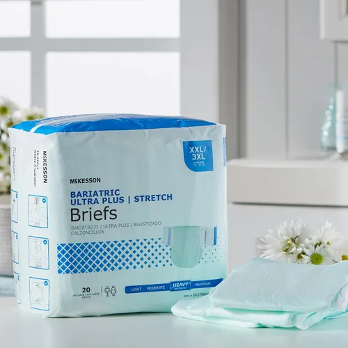 Vista 9 de McKesson Ultra Plus - Calzoncillos elásticos, [20 unidades], XXL/3XL, 58-77 pulgadas, pañales para adultos para incontinencia, absorción pesada
