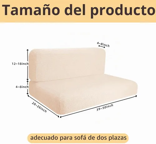 Vista 2 de RunNico Fundas de Cojines para Comedor de RV - Fundas Elásticas para Cojines de Camper - Protector de Muebles de Sofá Loveseat Extensible para RV