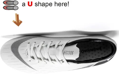Vista 3 de WCCICSS Zapatos de fútbol para hombre zapatos de fútbol con tacos para adultos césped firme deportes al aire libre