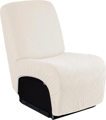 Vista 7 de Funda para silla reclinable sin brazos para sofá reclinable seccional en forma de L, funda elástica para asiento reclinable, funda de asiento
