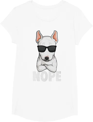 Vista 67 de Camiseta de perro Bull Terrier para niños y mujeres, Negro