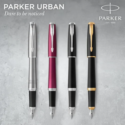 Vista 5 de Parker Urban pluma estilográfica, punta fina, tinta azul recargable