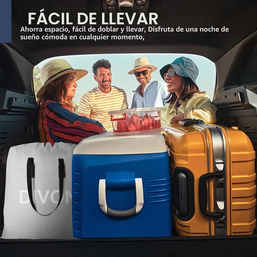 Vista 7 de Colchón de aire individual con bomba incorporada, colchón hinchable elevado de 18'' con autoinflado/desinflado en 2 minutos, colchón inflable