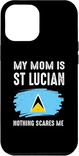 Vista 6 de Funda para iPhone 15 My Mom Is St Lucian Santa Lucía Pride Flag Heritage Roots