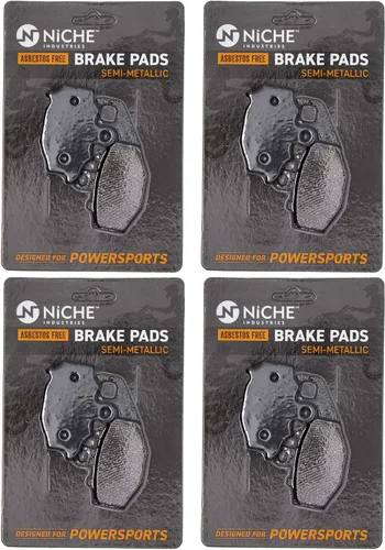 Vista 7 de Juego de pastillas de freno trasero NICHE para Kawasaki 43082-0004 semimetálicas Kawasaki, compatible con NINJA ZX10R 2004-2010; ZZR600 2002-2008