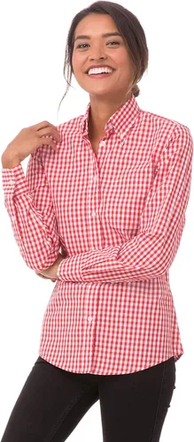 Vista 9 de Chef Works Camisa de vestir a cuadros para mujer