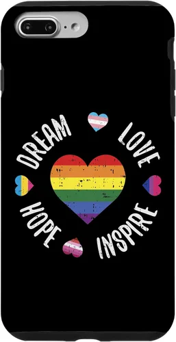 Vista 9 de Funda bi-sexual para iPhone 15 Dream Love Hope Inspire LGBTQ Orgullo Gay Trans Pan