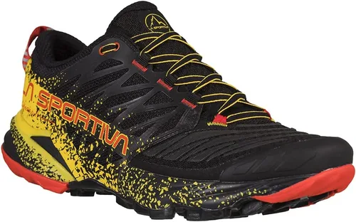 Vista 2 de La Sportiva Zapatillas de running Akasha II para hombre Negro/Amarillo