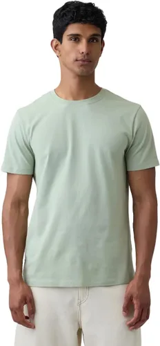 Vista 39 de Camiseta de cuello redondo Gap para hombre, mangas cortas, estilo casual Negro