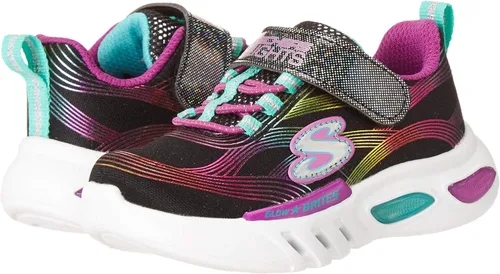 Vista 7 de Skechers Tenis unisex Glow-Brites para niños, Arcoiris (Rainbow)