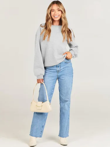 Vista 9 de ANRABESS Sudaderas para mujer, cuello redondo, forro polar, sudaderas de gran tamaño, lindas camisas de manga larga, ropa preparada