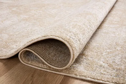 Vista 5 de Loloi Odette - Alfombra decorativa beige/plateada de 2'-3" x 3'-10" Beige y plateado
