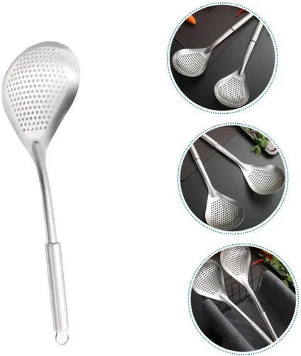 Vista 8 de Colador de fideos ergonómico para freír para uso doméstico, accesorio esencial de cocina para cocinar y preparar alimentos, herramienta colador