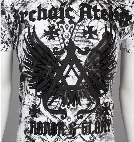 Vista 6 de Archaic Affliction - Camiseta para hombre, color blanco
