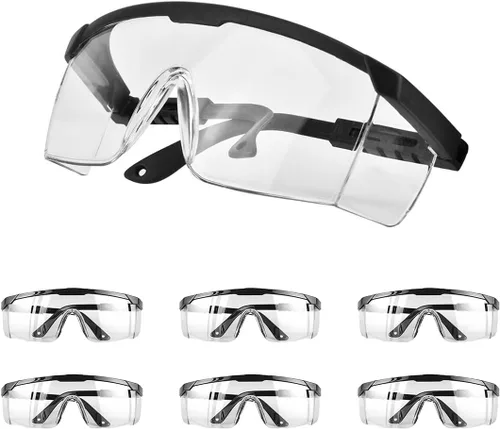 Vista 8 de Lentes de seguridad para gafas de protección y protección contra salpicadura de escombros tipo googles para laboratorio de trabajo